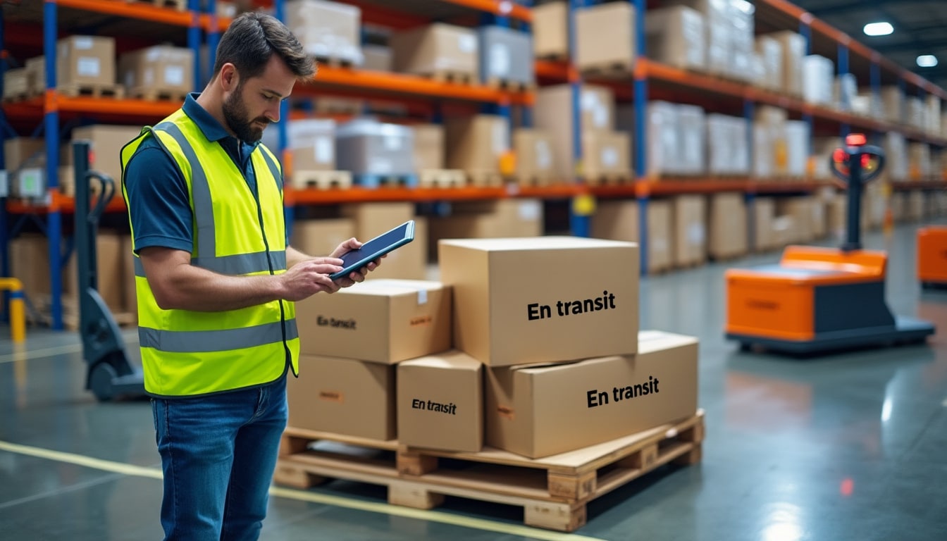 Illustration: Comprendre le concept d’envoi en cours de transit dans la logistique