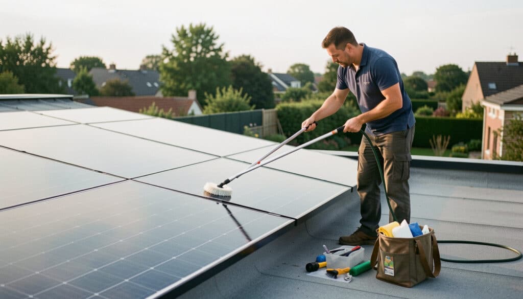 Kit de nettoyage pour panneaux solaires photovoltaïques