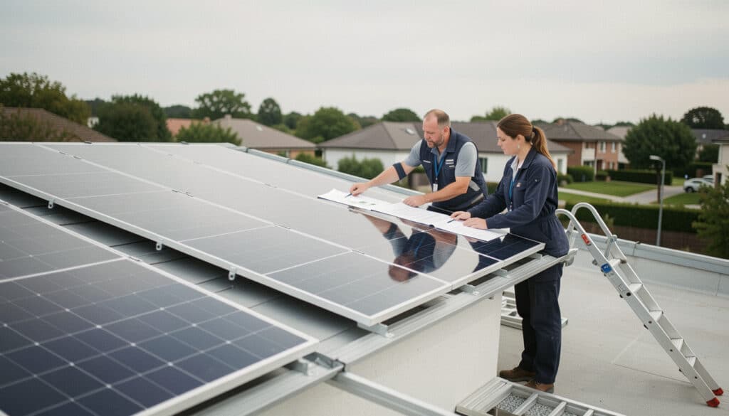 Poids des panneaux solaires et charge de toiture